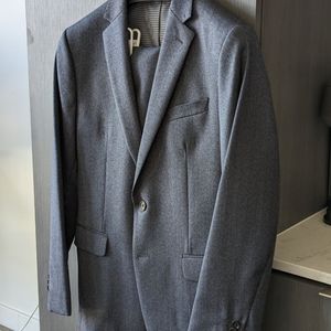 Banana Republic Gray Men's Wool Suit